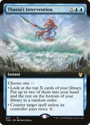 Thassa's Intervention (Extended Art) card from Theros Beyond Death