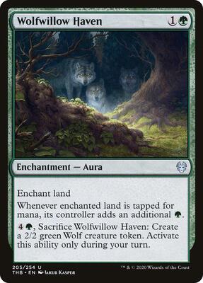Wolfwillow Haven card from Theros Beyond Death