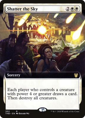 Shatter the Sky (Extended Art) card from Theros Beyond Death