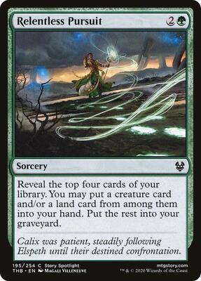 Relentless Pursuit card from Theros Beyond Death