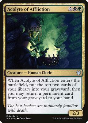 Acolyte of Affliction card from Theros Beyond Death