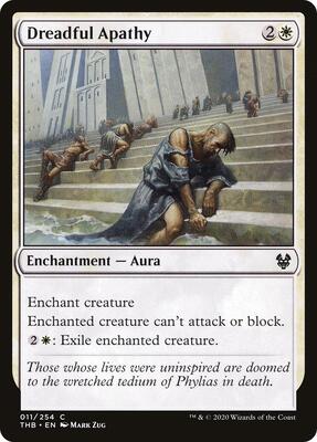Dreadful Apathy card from Theros Beyond Death