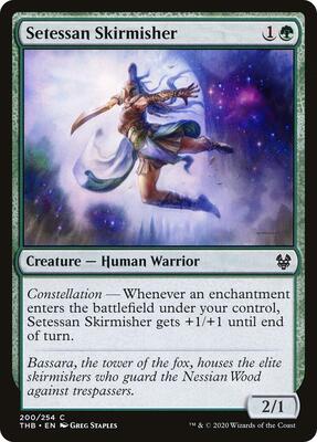 Setessan Skirmisher card from Theros Beyond Death