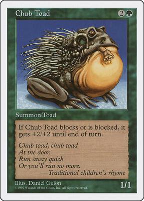 Chub Toad card from Fifth Edition