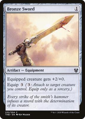 Bronze Sword card from Theros Beyond Death