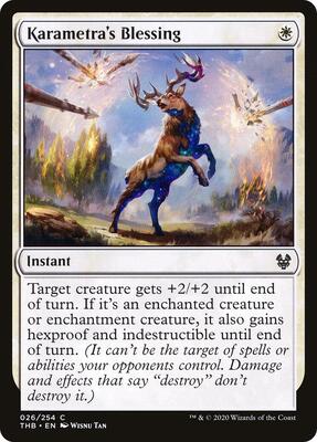 Karametra's Blessing card from Theros Beyond Death