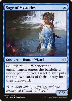 Sage of Mysteries card from Theros Beyond Death