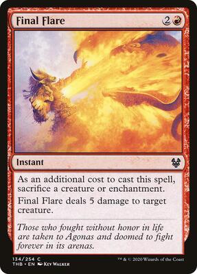 Final Flare card from Theros Beyond Death
