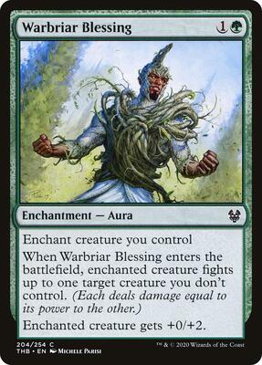 Warbriar Blessing card from Theros Beyond Death