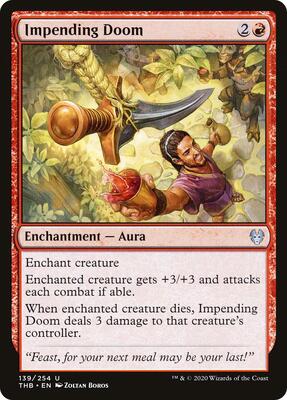 Impending Doom card from Theros Beyond Death