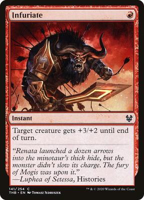 Infuriate card from Theros Beyond Death