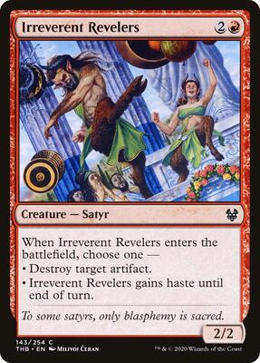 Irreverent Revelers card from Theros Beyond Death
