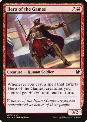 Hero of the Games card from Theros Beyond Death