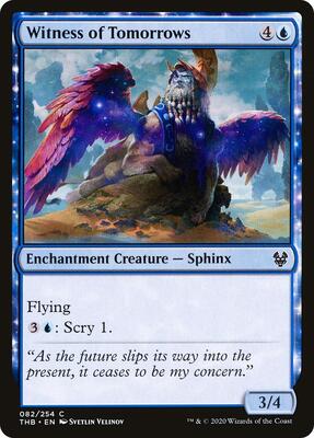 Witness of Tomorrows card from Theros Beyond Death