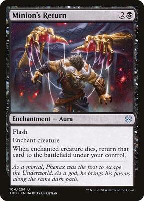 Minion's Return card from Theros Beyond Death