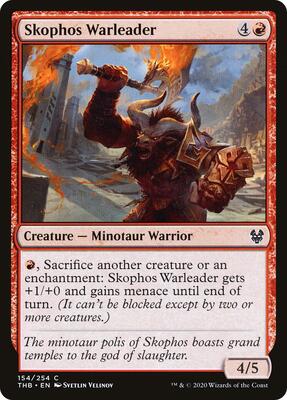 Skophos Warleader card from Theros Beyond Death