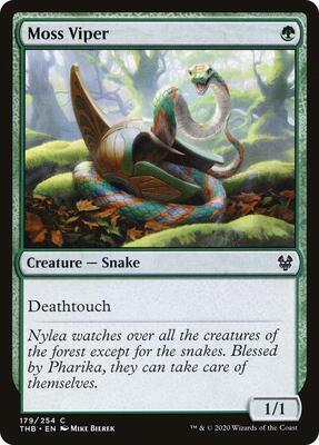 Moss Viper card from Theros Beyond Death