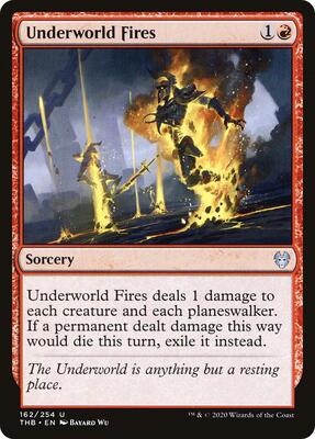 Underworld Fires card from Theros Beyond Death