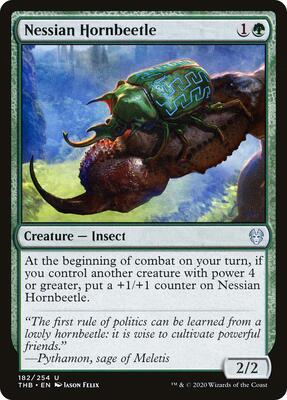 Nessian Hornbeetle card from Theros Beyond Death