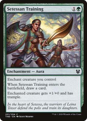 Setessan Training card from Theros Beyond Death