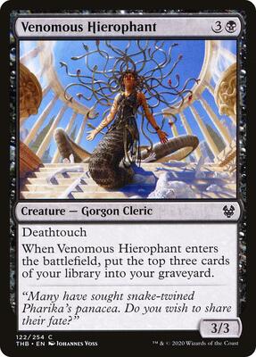 Venomous Hierophant card from Theros Beyond Death