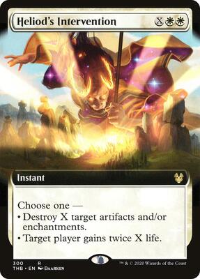 Heliod's Intervention (Extended Art) card from Theros Beyond Death