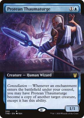 Protean Thaumaturge (Extended Art) card from Theros Beyond Death