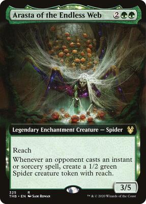 Arasta of the Endless Web (Extended Art) card from Theros Beyond Death