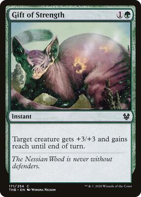 Gift of Strength card from Theros Beyond Death