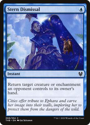 Stern Dismissal card from Theros Beyond Death