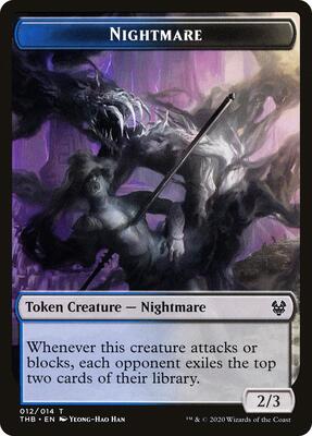 Nightmare Token card from Theros Beyond Death