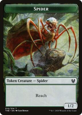 Spider Token card from Theros Beyond Death