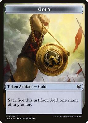Gold Token card from Theros Beyond Death