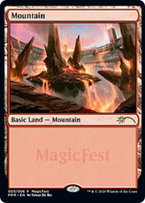 Mountain (2020) card from MagicFest Cards