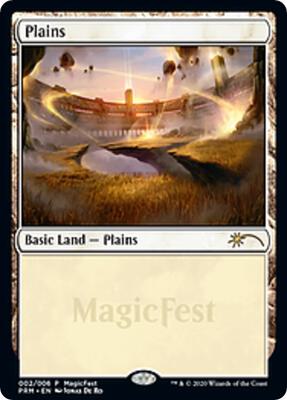 Plains (2020) card from MagicFest Cards