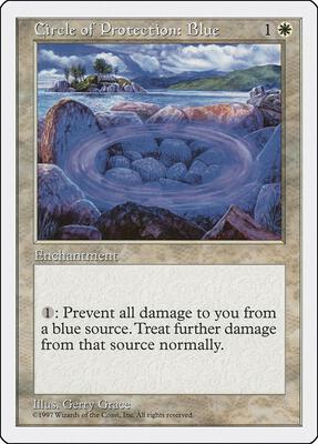 Circle of Protection: Blue card from Fifth Edition