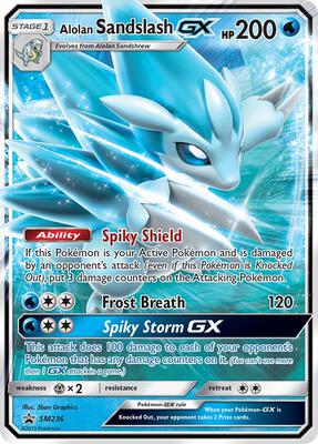 Alolan Sandslash GX - SM236 card from SM Promos