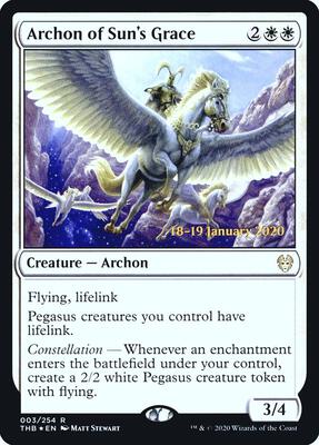 Archon of Sun's Grace card from Prerelease Cards