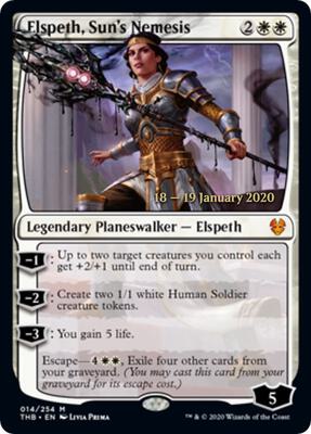 Elspeth, Sun's Nemesis card from Prerelease Cards