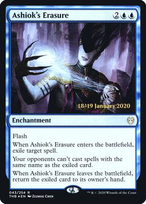 Ashiok's Erasure card from Prerelease Cards