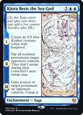 Kiora Bests the Sea God card from Prerelease Cards