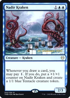 Nadir Kraken card from Prerelease Cards