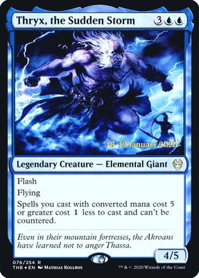 Thryx, the Sudden Storm card from Prerelease Cards