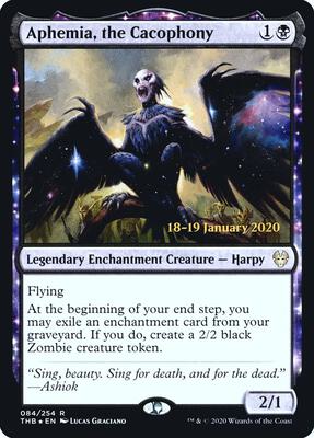 Aphemia, the Cacophony card from Prerelease Cards