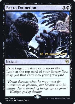 Eat to Extinction card from Prerelease Cards