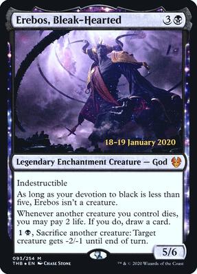 Erebos, Bleak-Hearted card from Prerelease Cards