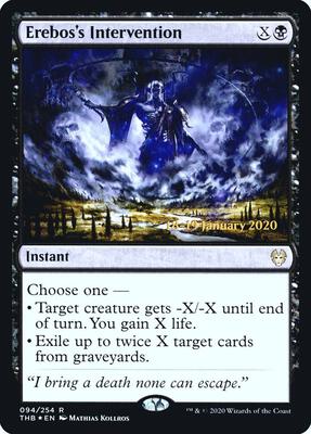 Erebos's Intervention card from Prerelease Cards