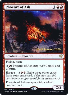 Phoenix of Ash card from Prerelease Cards