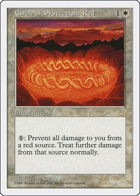 Circle of Protection: Red card from Fifth Edition
