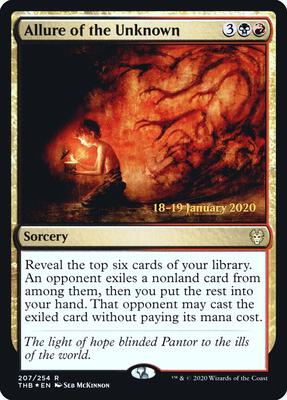 Allure of the Unknown card from Prerelease Cards